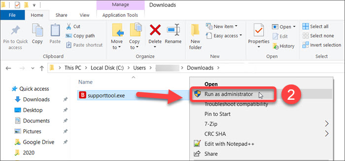 Generierung eines Bitdefender Support-Tool-Protokolls unter Windows - supporttool.exe