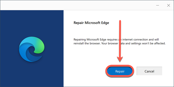 Microsoft Edge reparieren