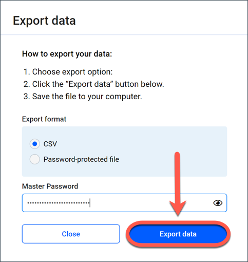 Passwörter aus Bitdefender Password Manager exportieren